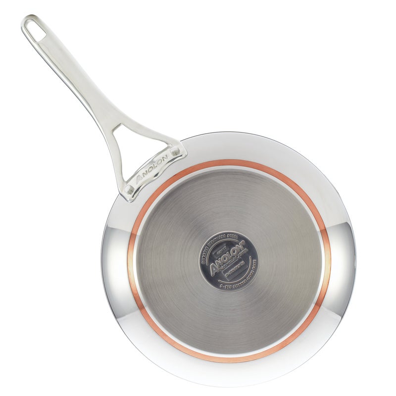 Anolon Nouvelle Stainless Stainless Steel Frying Pan / Fry Pan / Stainless Steel Skillet - 8 Inch, Silver,77270 - Image 5